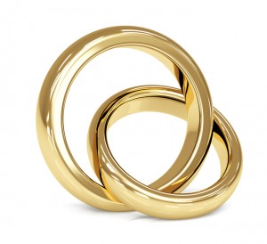 Wedding-rings two gold 1.1