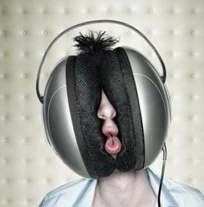 Head squeezed by music
